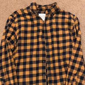 Yellow and black flannel